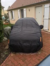 X Autohaux-Cubierta completa universal de coche, para interiores y exteriores, a prueba de agua, polvo, sombra ultravioleta, reflector para coche