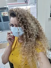 Pelo Rizado Afro, ondulado, sintético, resistente al calor, ondas profundas, extensiones de cabello, marrón, 2 unidades/lote, 26 pulgadas