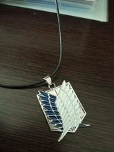 Ataque en collar de titanio alas de la libertad Eren Scout legión de guardia de la policía militar aprendiz escuadrón colgante Anime de la joyería