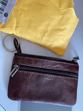 GENODERN-monedero Vintage Crazy Horse de cuero genuino para hombre, monedero con cremallera de cuero genuino, soporte de llave Retro, monedero pequeño
