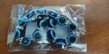 De moda de Color de plata azul de mal de ojo Hamsa la mano de Fátima Palm pulseras para las mujeres de la pulsera del encanto de estilo étnico joyería hecha a mano