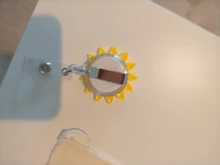 Enfermera-carrete de insignia retráctil con hermosas flores de silicona, 60cm, para estudiante, Enfermera, exposición, Tarjeta De Nombre, pecho, tarjeta de identificación, nuevo