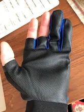 Guantes de pesca antideslizantes para hombre y mujer, protección Universal para pesca, 3 dedos, para exterior, medio dedo, 1 par