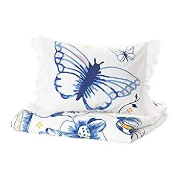 Duvet cover and pillowcases Sanglarka Reason Butterflies Color: White/Blue
Duvet cover and pillowcases Sanglarka Reason Butterflies Color: White/Blue