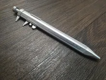 1 Uds bolígrafo multifunción 0,5mm bolígrafo de tinta de Gel Calibre Vernier plástico bolígrafo regla de escala de la Oficina de la Escuela de papelería