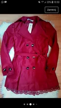Gabardina larga con cuello vuelto para mujer, abrigo ajustado con doble botonadura de encaje, ropa de calle de talla grande 3XL, primavera 2020