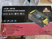 Car-Battery-Charger Lcd-Display Deep-Cycle-Gel Foxsur Pulse-Repair AGM Smart Lead-Acid