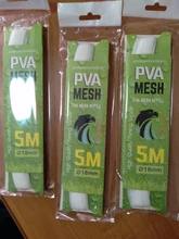 Red de pesca Soluble PVA de 5m, alimentador de relleno de medios, trampa para cebo, bolsa de protección, red de pesca 62KF