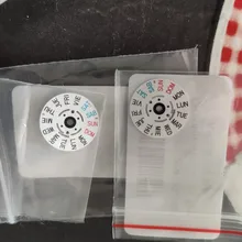 Reemplazo de movimiento de reloj, piezas de repuesto, calendario, fecha, día, disco de rueda para NH35, NH36, NH37, accesorios