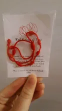 La suerte de Turquía pulseras de ojo maligno para mujer 6 unids/set hecho a mano trenzado Rojo Negro cuerda 7 nudos joyería de la suerte pulseras de la amistad