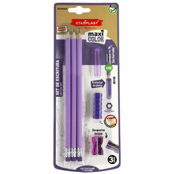 Starplast Set scripture, Pack saving, Pencils HB, To use school and Office, purple Color
Starplast Set scripture, Pack saving, Pencils HB, To use school and Office, purple Color