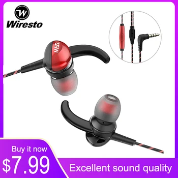 Wiresto In Ear Earphone Wired Earbuds Heavy Bass Headset Soundproof Earplugs Noise Canceling HIFI Sound Quality
Wiresto In Ear Earphone Wired Earbuds Heavy Bass Headset Soundproof Earplugs Noise Canceling HIFI Sound Quality