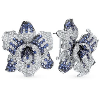 Silver earrings with cubic zirconia sunlight sample 925 
Silver earrings with cubic zirconia sunlight sample 925