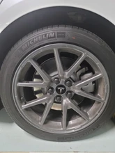 Tesla modelo 3 X S X de centro de la rueda tapas de cubierta de cubo tapa de tornillo Kit de neumáticos de accesorios de modificación de emblema de coche insignia