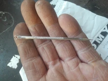 1 ud. Utensilio para quitar espinillas y granos de acné de comedona de plata de 80mm agujas inoxidables para eliminar limpiador de poros herramientas de belleza