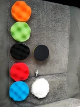 Herramientas de decoración de coche pulido y encerado, esponja de pulido encerado, rueda de esponja de abrillantado para coche, 3 pulgadas, 8 piezas