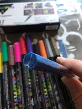 Rotulador metálico de 12/18 colores a elegir, punta fina Extra de 0,7mm, no tóxico, permanente, bricolaje