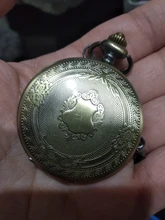 Reloj de bolsillo de cuarzo con números romanos para hombre y mujer, con carcasa Multicolor, colgante, cadena de reloj, Steampunk, Vintage, 2020