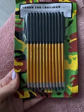 Huntingdoor-flechas de virotes de aluminio, puntas de acero de 6,5 pulgadas, flechas de caza para Ballesta de pistola de 50-80lbs