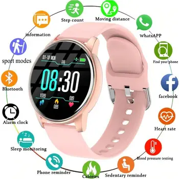 LIGE Smart Sports Watch waterproof for Women Men Heart Rate Activity Monitor Compatible with Android iOS
LIGE Smart Sports Watch waterproof for Women Men Heart Rate Activity Monitor Compatible with Android iOS