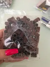 100 Uds bandas de limado de manicura archivo para UV Gel acrílico removedor polaco para máquina de clavos eléctrica taladro clavo 80 #/120 #/180 #