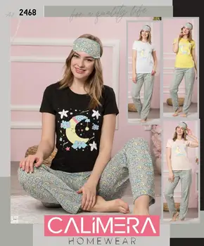 Pajamas 3 Sets Women Long Sleepwear Tshirt Sleeping Strip Moon Thin Carton Generation Suit Home Women Gift
Pajamas 3 Sets Women Long Sleepwear Tshirt Sleeping Strip Moon Thin Carton Generation Suit Home Women Gift