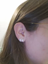 Canner-pendientes de aro de Plata de Ley 925 para mujer, aretes lujosos de Serpiente resplandeciente, joyería fina, W4