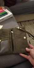 Cartera de cuero mate con doble cremallera para mujer, bolso de mano de día, cartera