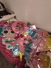 Lol Surprise-juguetes de cumpleaños para niños y niñas, decoración de fiesta de cumpleaños, globo de fondo, 6 uds.