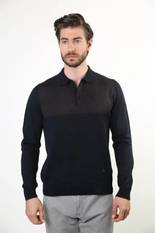 Sweater Polo Collar Men 'S Wool Sweater 3891-1
Sweater Polo Collar Men 'S Wool Sweater 3891-1