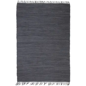 Carpet Chindi handmade cotton fabric 160x230 cm charcoal furnishing 
Carpet Chindi handmade cotton fabric 160x230 cm charcoal furnishing
