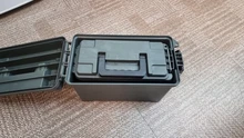 Caja de plástico para munición caja de almacenamiento estilo militar, ligera, de alta resistencia, accesorio para munición, caja de almacenamiento táctica, caja de balas
