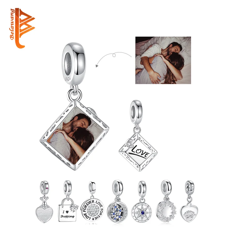 BELAWANG 925 Sterling Silver Letter Love With CZ Square Charms Custom Photo Bead Fit Original Bracelet Women DIY Jewelry Making
BELAWANG 925 Sterling Silver Letter Love With CZ Square Charms Custom Photo Bead Fit Original Bracelet Women DIY Jewelry Making