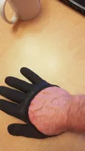 Guantes antideslizantes de látex para pesca, protectores de mano antideslizantes con cierre magnético para pescar, 1 unidad