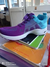 Zapatillas de correr para mujer, zapatos informales transpirables para exteriores, ligeras, para caminar, Tenis femeninos