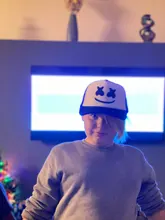 Hip-Hop Hat Visor Baseball-Hat Mesh Marshmallow Breathable Fashion Women Summer TG0202