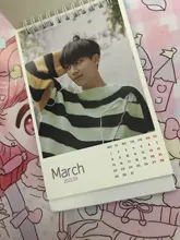 Calendario de mesa de año 2021, doble tesoro, GOT7, 17. °, marco de fotos Kpop, doble tesoro, GOT7, calendario de mesa k-pop