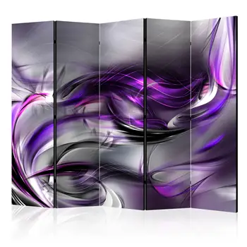 

Room Divider 5 flaps-Purple Swirls II [Room Dividers]-225x172