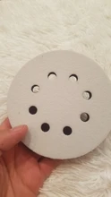 Almohadilla de interfaz de esponja suave de 8 agujeros para lijado, discos de lijado de gancho y bucle para pulido de superficie irregular, 5 pulgadas (125mm), 2 uds.