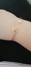Pulsera de piedra blanca de circón para mujer, brazalete ajustable de árbol de la vida para mujer, brazalete de boda de oro rosa