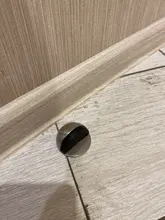 KAK-Tope de puerta de goma de aleación de Zinc, soporte oculto para puerta sin clavos, montado en el suelo, ferretería para Tope de puerta