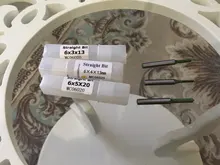 LAVIE-broca recta de carburo de tungsteno, broca de enrutador de doble flauta individual, vástago de 6mm, Fresa de madera para herramienta de carpintería, MC06020, 1 unidad