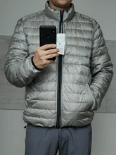 Marca NewBang de los hombres chaqueta ultraligera hombres Otoño Invierno lado doble pluma Reversible ligera Parka cálida