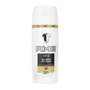 Spray Deodorant Gold Dry Anti Marks Axe (150 ml)
Spray Deodorant Gold Dry Anti Marks Axe (150 ml)