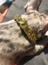 Collar de cadena de moda para perro, accesorios de Metal, cadena de oro para Teddy Bulldogs Bully, Collar de regalo para mascotas, suministros para mascotas