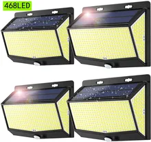Solar LED Light Outdoor Solar Lamp With Motion Sensor 468 318 LED Solar Light Powered Wall Sunlight For Street Garden Decoration
Solar LED Light Outdoor Solar Lamp With Motion Sensor 468 318 LED Solar Light Powered Wall Sunlight For Street Garden Decoration