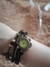 Las mujeres casuales multicapa Vintage mariposa de pulsera de cuero reloj de pulsera damas mujer reloj Montre Femme, relojes caliente 2017