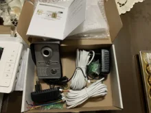 Sistema de videoportero con cable para el hogar, sistema de intercomunicador con vídeo, kit de cámara y monitor para timbre, seguridad del hogar