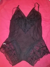 CDJLFH-Body Sexy de encaje con bordado Floral para mujer, monos con escote en V profundo, perspectiva transparente, bodys sexys