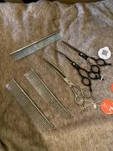 Fenice de alta calidad de 6,5 pulgadas de acero inoxidable Pet 85% adelgazamiento tijeras para perros 17 dientes más delgado Chunker